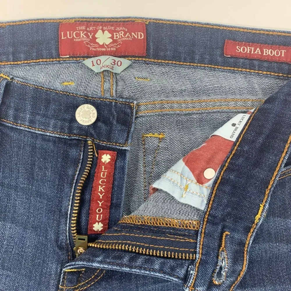 Lucky Brand Woman's Sofia Boot‎ 10/30 Ankle Jeans